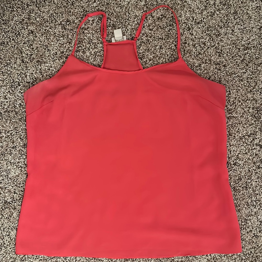 J Crew Coral Racerback Tank Size 14